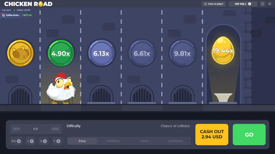 Chicken Road de InOut Games en Betano Casino