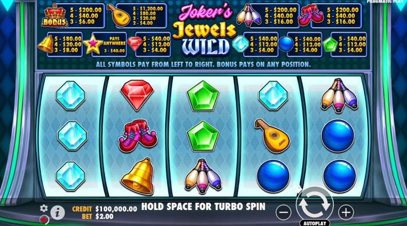 Joker's Jewels Wild de Pragmatic Play en Betano