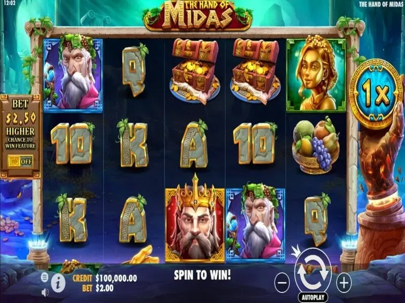 The Hand of Midas en Betano